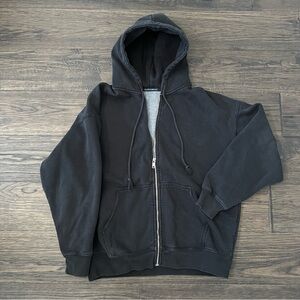 black brandy melville christy zip up hoodie